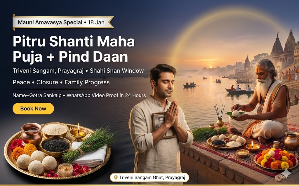 Mauni Amavasya Pitru Puja + Pind Daan — Most Powerful Amavasya of The Year